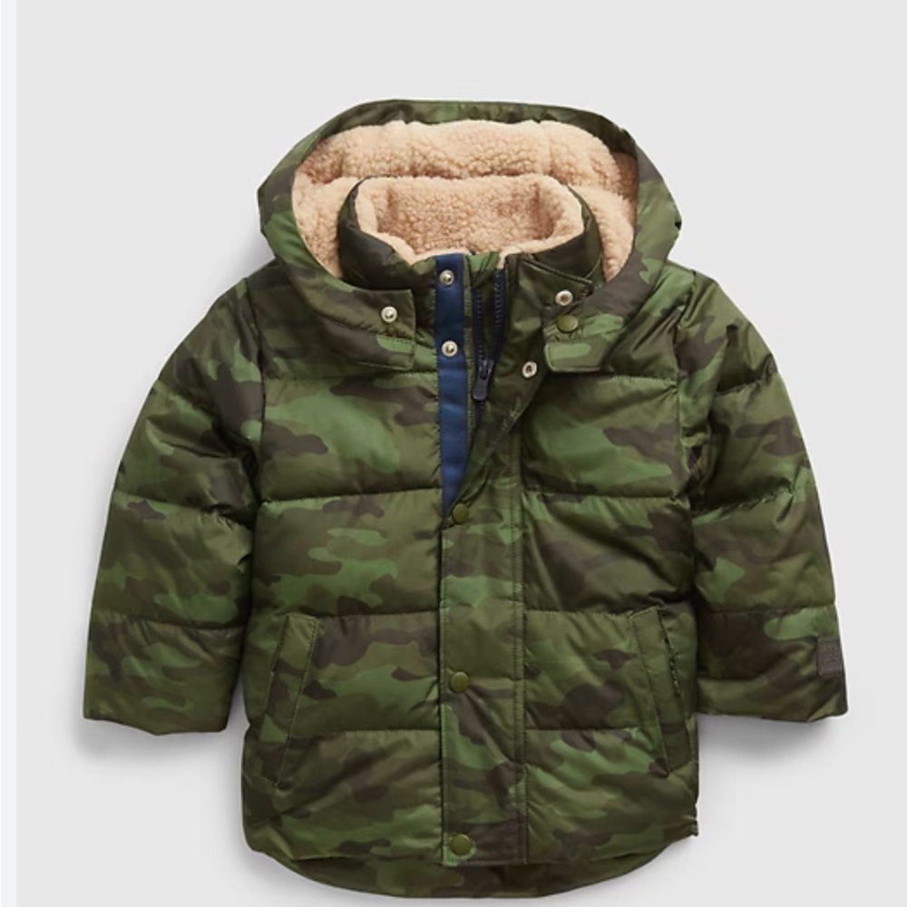 Baby Gap winter coat / parka camouflage- size 4 T